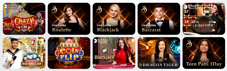 Giochi da casinò dal vivo WINITA CASINO
