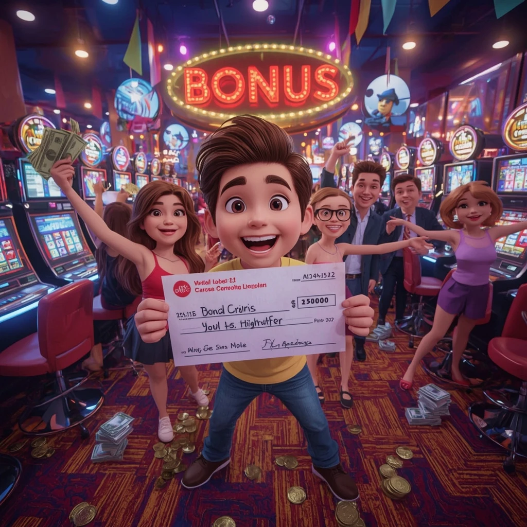 bonus nelle mani di un uomo al WINITA CASINO